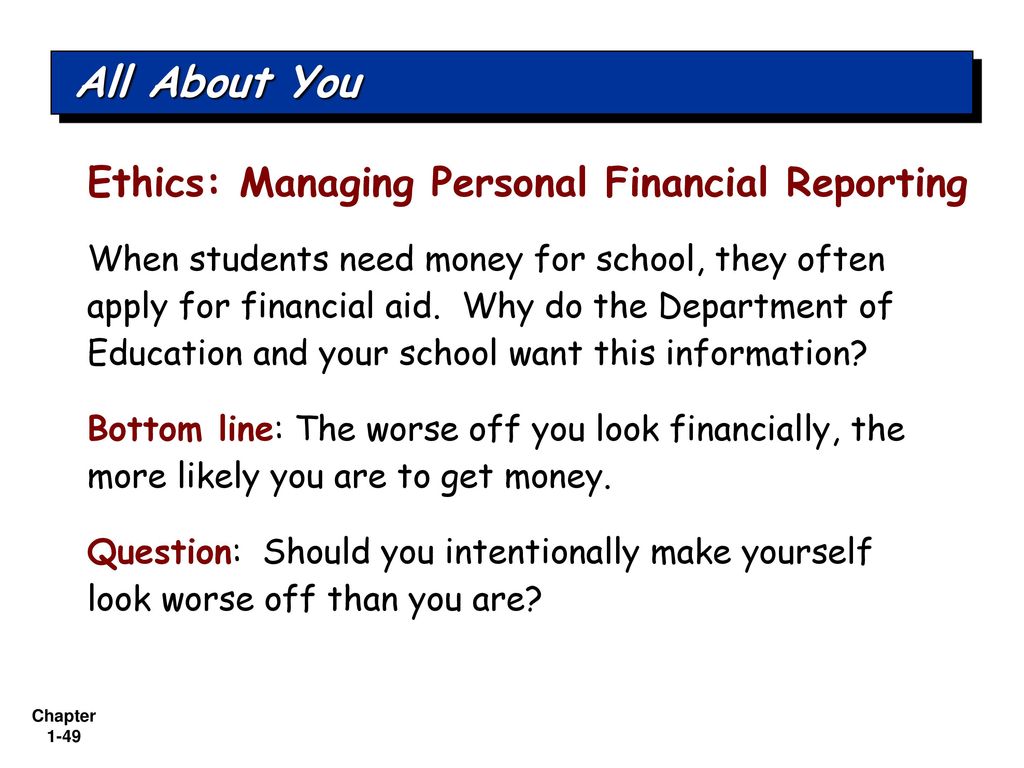 Ethical Issues of Financial Reporting